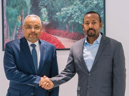 وزير الخارجية يسلم رسالة من الرئيس جيله إلى رئيس الوزراء الإثيوبي