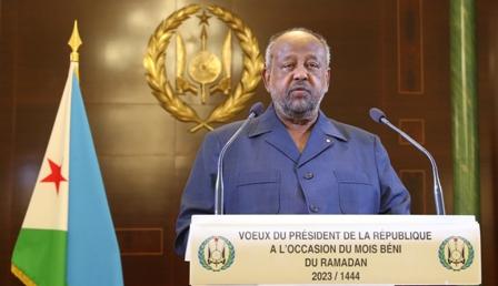 رئيس الجمهورية يهنئ الشعب الجيبوتي والأمة الاسلامية بمناسبة حلول شهر رمضان المبارك